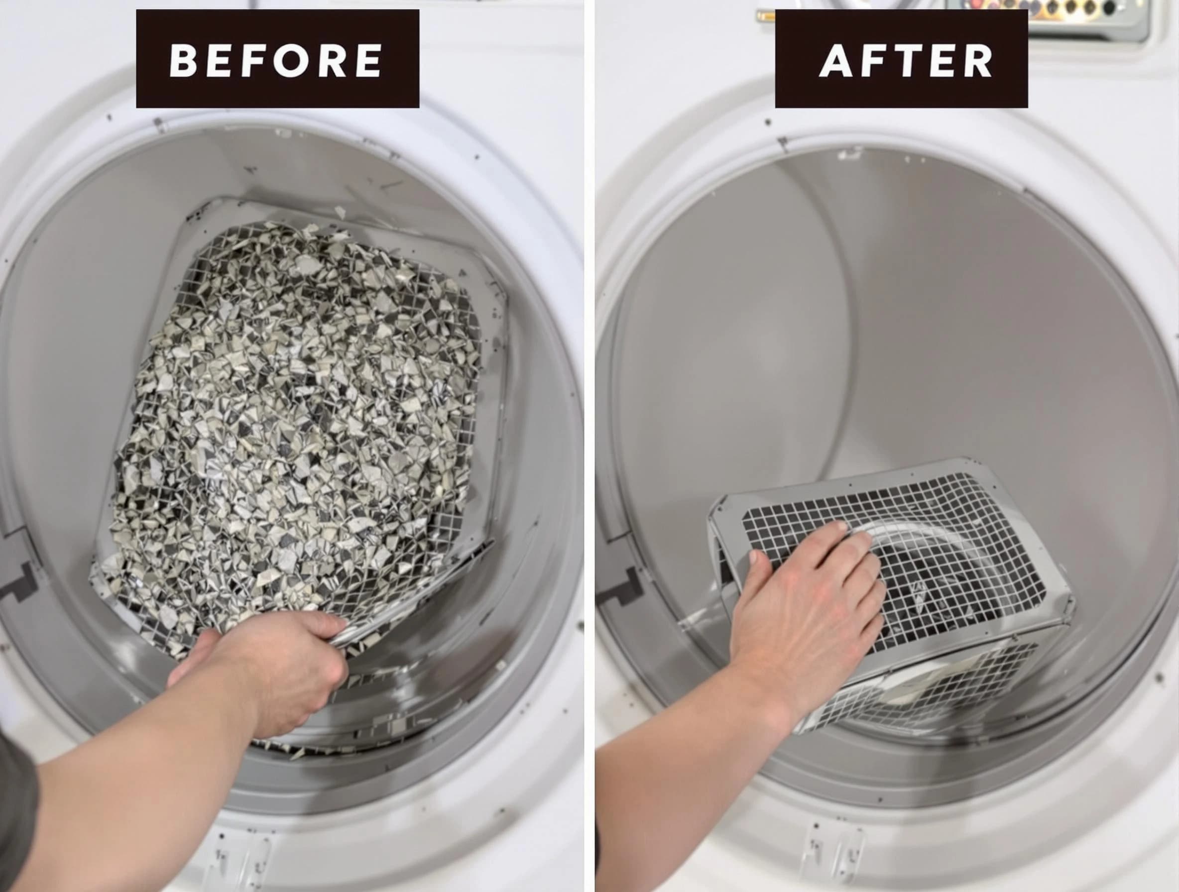 Professional lint trap cleaning by Loganville Dryer Vent Cleaning in Loganville