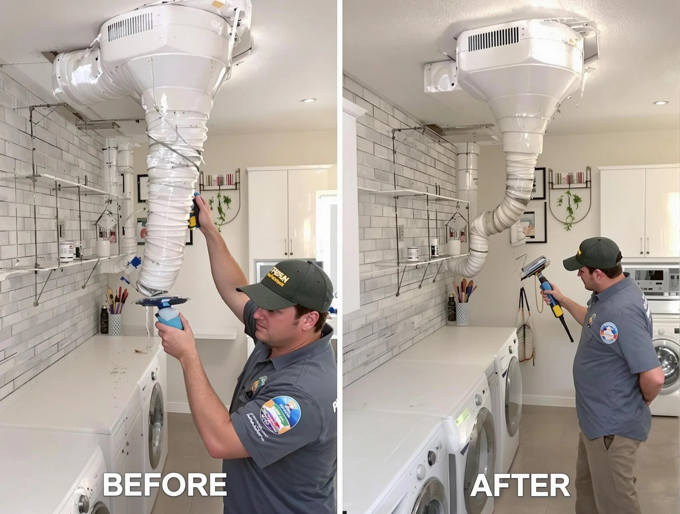 Professional dryer exhaust vent cleaning by Loganville Dryer Vent Cleaning in Loganville