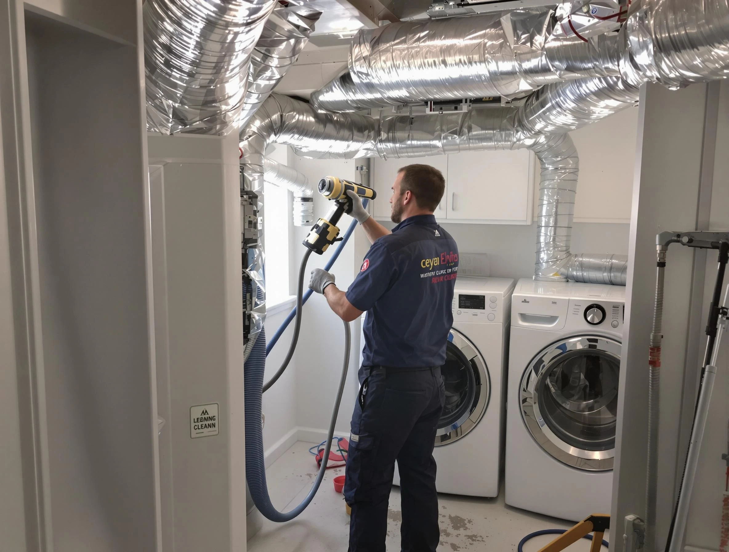 Loganville Dryer Vent Cleaning specialist using advanced equipment for thorough duct cleaning in Loganville